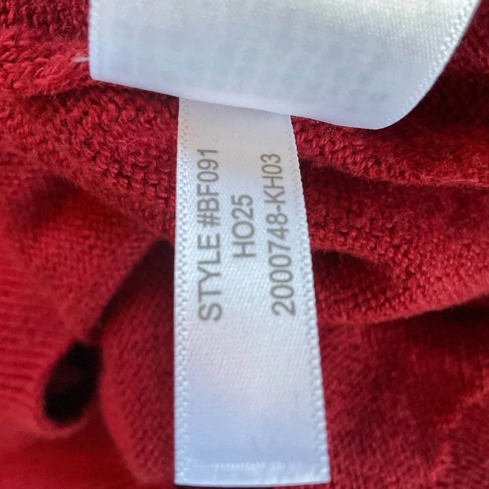 NEW J.Crew Cotton quarter-zip sweater Red Men’s Size S NWOT Preppy Academia